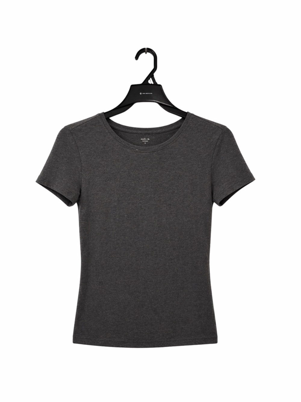 Banana Republic Charcoal Gray Short-Sleeve Crewneck Tee